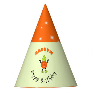 Chapeaux De Fêtes Orange drôle