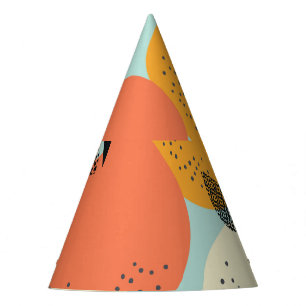 Chapeaux De Fêtes Oranges Motif : Conception Vibrante sans fil.
