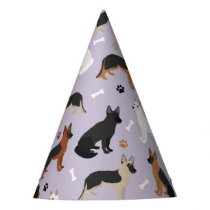 Chapeaux De Fêtes Os bergers allemands et pattes