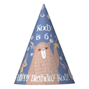 Chapeaux De Fêtes Ours mignon, Narval, Licorne, Amis Dragons