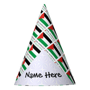 Chapeaux De Fêtes Palestine et drapeau palestinien personnalisés en