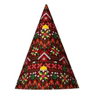 Chapeaux De Fêtes Palestine Tatreez Broderie traditionnelle