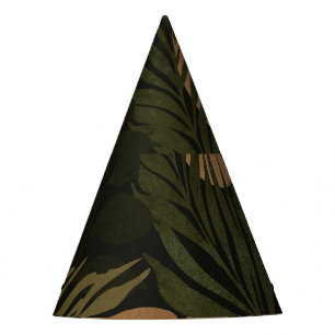 Chapeaux De Fêtes Palmier de Lune Tropicale : Motif de nuit