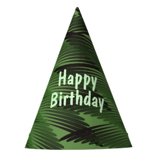 Chapeaux De Fêtes Palmiers Joyeux Anniversaire