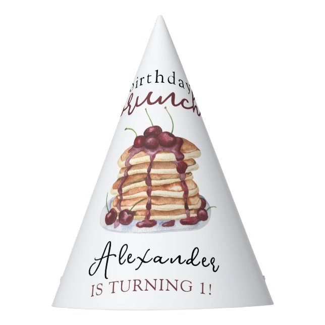 Chapeaux De Fêtes Pancakes aquarelle Anniversaire (Devant)