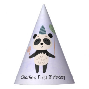 Chapeaux De Fêtes Panda avec ballon et bonbons, Anniversaire