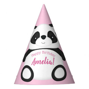 Chapeaux De Fêtes Panda Rose Bear fête d'anniversaire