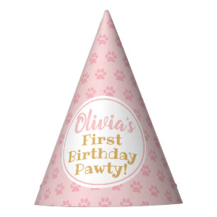 Chapeaux De Fêtes Papier d'anniversaire de la EMPREINTE DE PATTE PIN