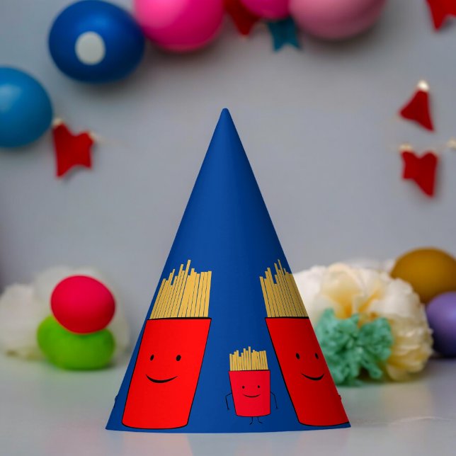 Chapeaux De Fêtes Papier d'enveloppement de cartons Fries (french fries Paper party hat, Kids,adults,party birthday hat,Baby Shower,wedding,celebration hat)