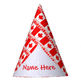 Chapeaux De Fêtes Papier drapeau du Canada personnalisé