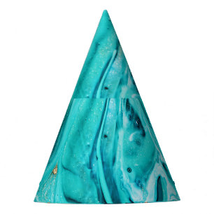 Chapeaux De Fêtes Papier marbré oriental, art de luxe.