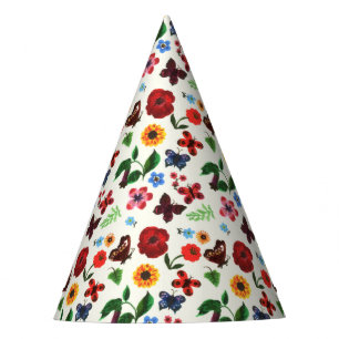 Chapeaux De Fêtes Papillon floral botanique