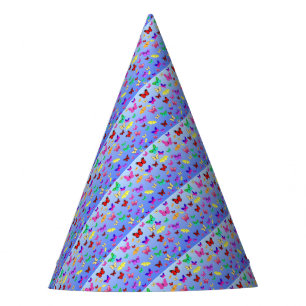 Chapeaux De Fêtes Papillons bleus