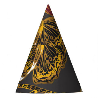 Chapeaux De Fêtes Papillons & Fleurs : Motif Boho de printemps
