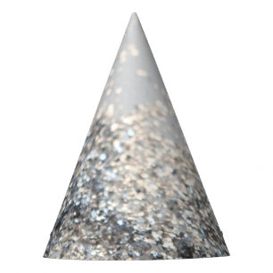 Chapeaux De Fêtes Parties scintillant gris argenté #2