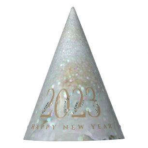 Chapeaux De Fêtes Parties scintillant moderne Marbre heureux Nouvel