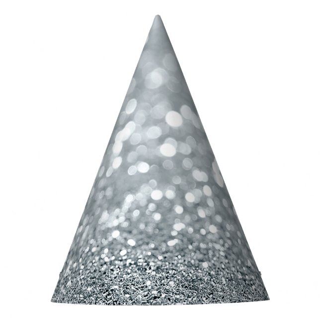 Chapeaux De Fêtes Parties scintillant Princesse Silver Sparkle Glamo (Devant)