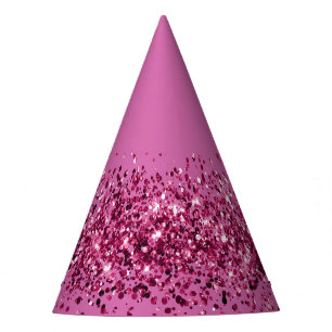 Chapeaux De Fêtes Parties scintillant rose chic étincelle Anniversai