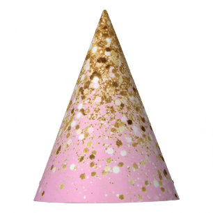 Chapeaux De Fêtes Parties scintillant rose or #1