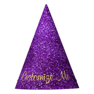 Chapeaux De Fêtes Parties scintillant violette