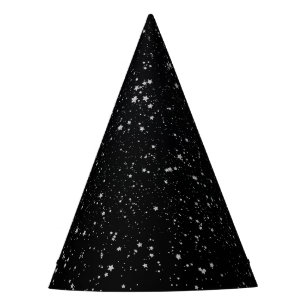 Chapeaux De Fêtes Parties scintillantes Stars2 - Noir argenté