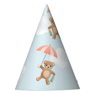 Chapeaux De Fêtes Pastel Classic Teddy Bear Pêche Bleu