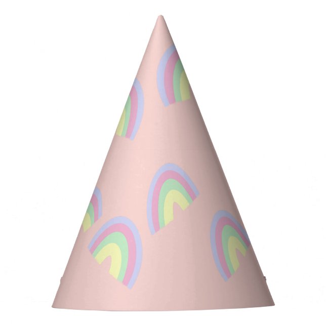 Chapeaux De Fêtes Pastel Rainbow Party Casquette (Devant)