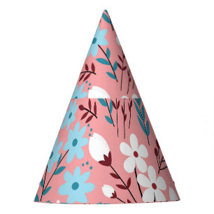 Chapeaux De Fêtes Pastel Rose Floral Motif sans Seamless.