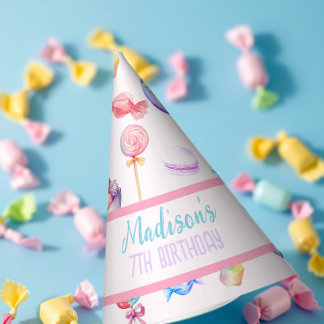 Chapeaux De Fêtes Pastel Watercolor Sweet Candy Wonderland Anniversa