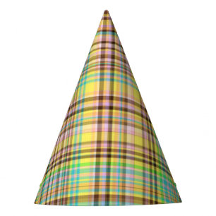 Chapeaux De Fêtes Pastels au chocolat Plaid 2 PAPIER CASQUETTES