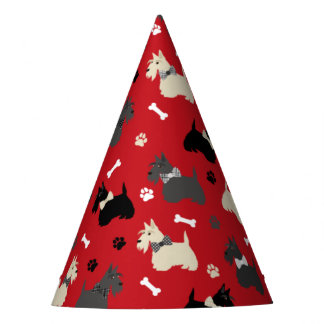 Chapeaux De Fêtes Pâtes et os de Terrier écossais