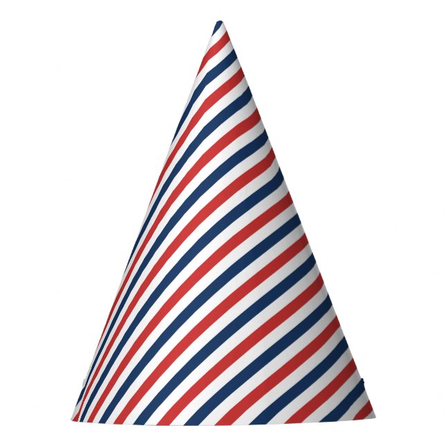 Chapeaux De Fêtes Patriotique Rouge Blanc et Bleu (Devant)
