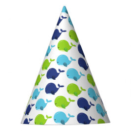 Chapeaux De Fêtes Pattern of Whales, Cute Whales, Sea Animals