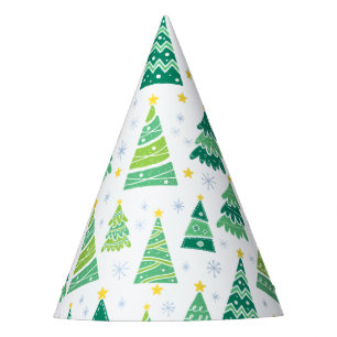 Chapeaux De Fêtes Patters de Christmas Pine Trees