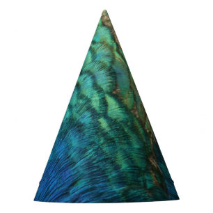 Chapeaux De Fêtes Peacock Plumes I Colorful Abstrait Nature Design