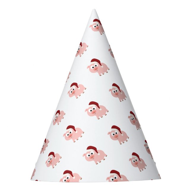 Chapeaux De Fêtes Père Noël Pig (Devant)