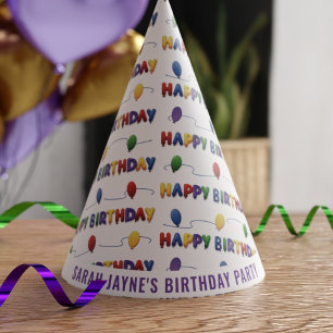 Chapeaux De Fêtes Personnalisé Joyeux Anniversaire Papier Casquettes