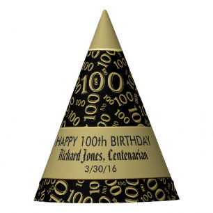 Chapeaux De Fêtes Personnalisez :  Centenarian, 100th thème