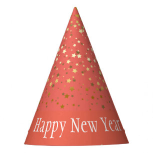 Chapeaux De Fêtes Petit Casquette-Corail d'or de bonne année