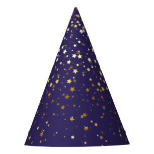 Chapeaux De Fêtes Petite partie d'or d'étoiles Casquette-Pourpre