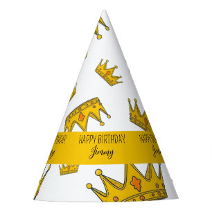 Chapeaux De Fêtes Photo Couronne blanche et jaune mignonne Anniversa