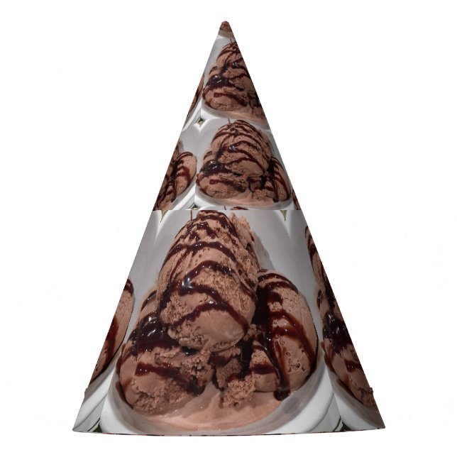 Chapeaux De Fêtes Photo de crème glacée au chocolat (Devant)