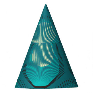Chapeaux De Fêtes Pierres Peacock Stylisées Carrelage bleu