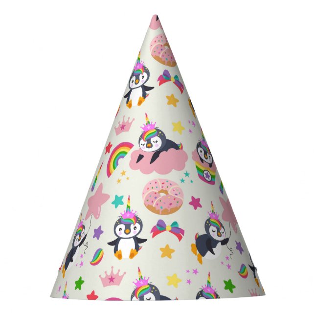 Chapeaux De Fêtes Pinguim Unicórnio (Devant)
