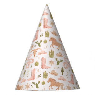 Chapeaux De Fêtes Pink Cowgirl Western Anniversaire