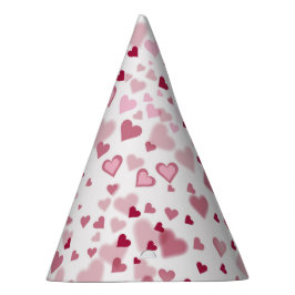 Chapeaux De Fêtes Pink Lovely Hearts Pattern