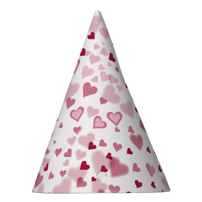 Chapeaux De Fêtes  Pink Lovely Hearts Pattern  (Droite)