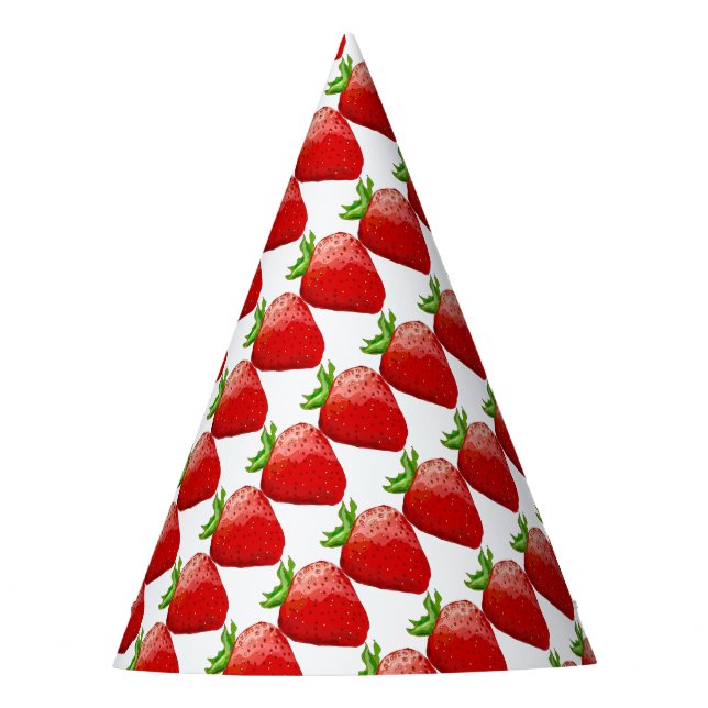 Chapeaux De Fêtes Plaisir d'été de fraise (Devant)
