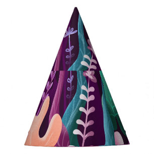 Chapeaux De Fêtes Plantes dessinés à la main, feuilles, Illustration