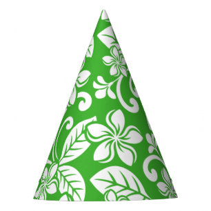 CHAPEAUX DE FÊTES PLUMÉRIE DE L'ÎLE (VERT DE CITRUS)